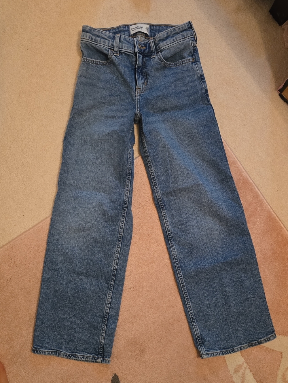 Abercrombie Kids High Rise Wide Leg Jeans